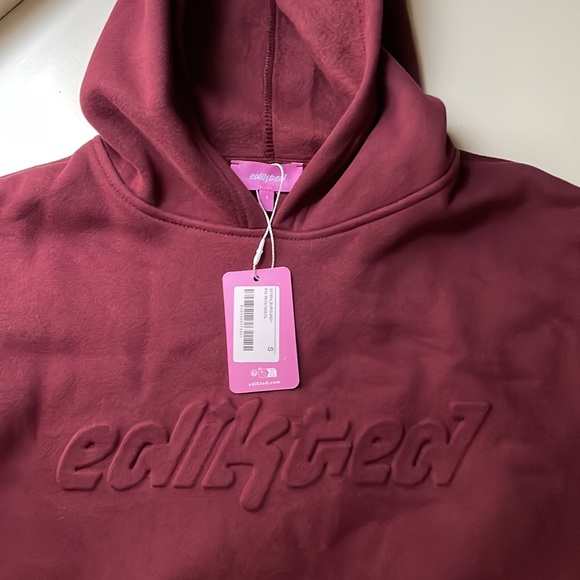 Edikted Maroon Matching Set - Hoodie and Sweatpants - Picture 4 of 8